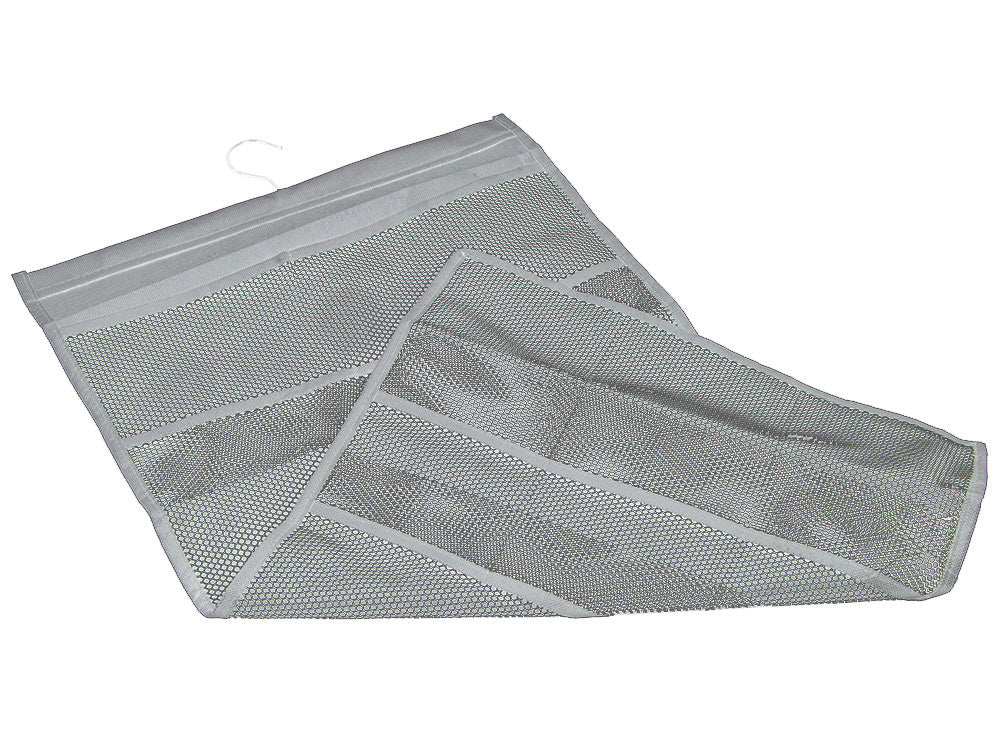 Organizator tip umeras cu doua fete, Zola®, pentru lenjerie de corp, stutiene/ chiloti/ sosete, 22 compartimente, gri