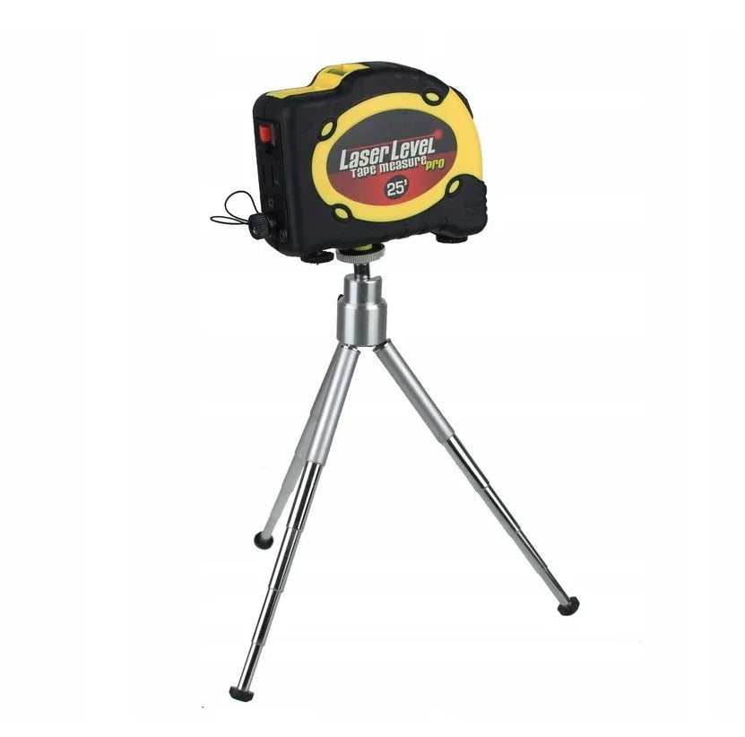 Nivela laser cu ruleta, Zola®, masoara 7.5 m , poloboc integrat, trepied, unda laser 630-680 nm, 35x110x80 mm, galben/negru